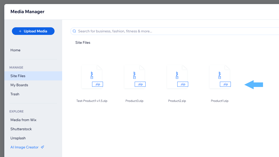 Upload your Digital Products